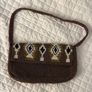 Free People Brown Beaded Women's Bag